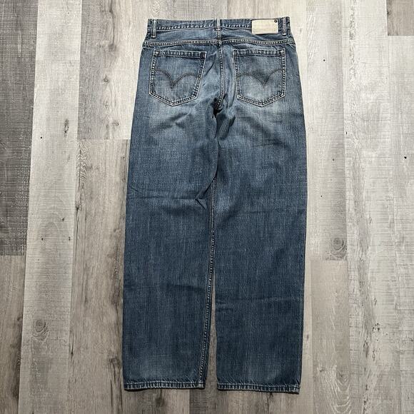 VTG Levis SilverTab Jeans Baggy Y2K Skater Grunge Wide Leg Blue Denim Faded 37" - Picture 1 of 6